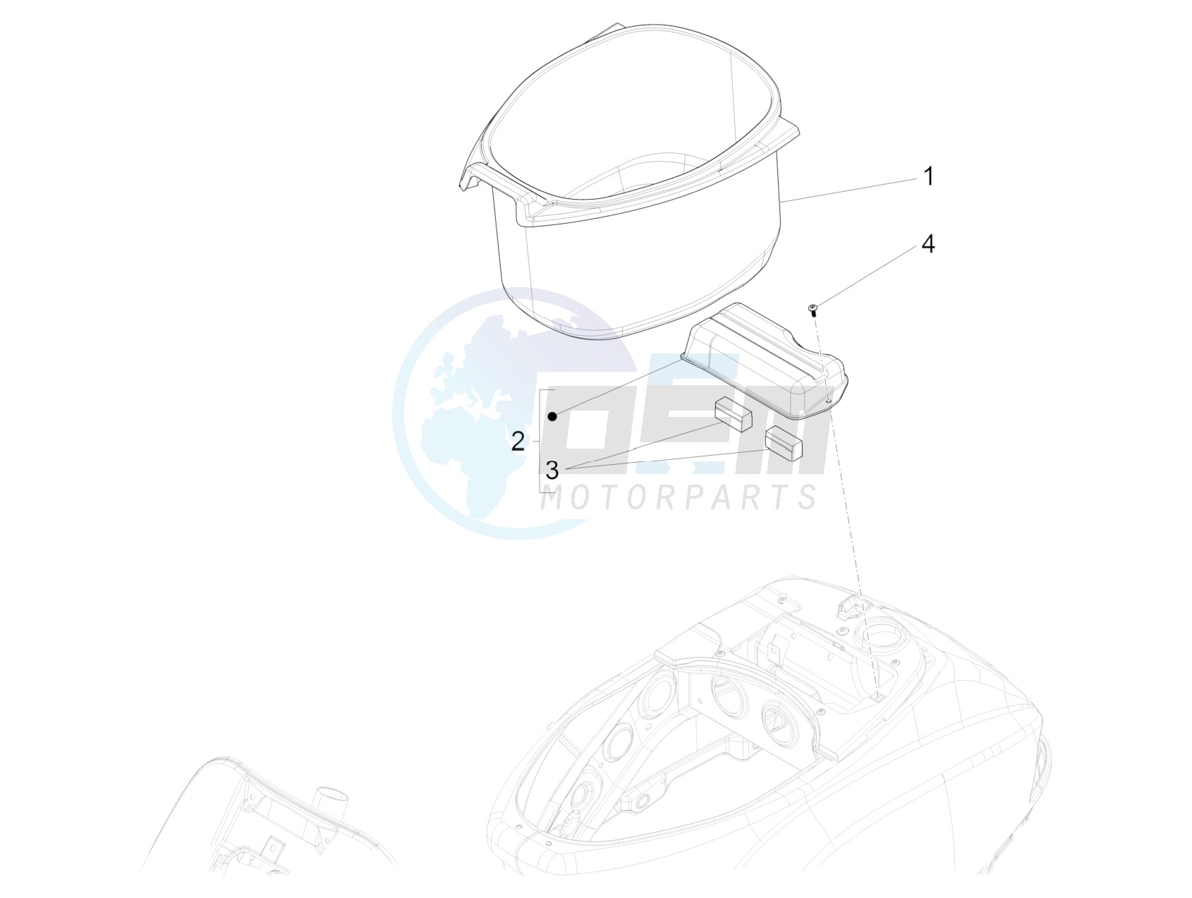 Helmet housing - Undersaddle image