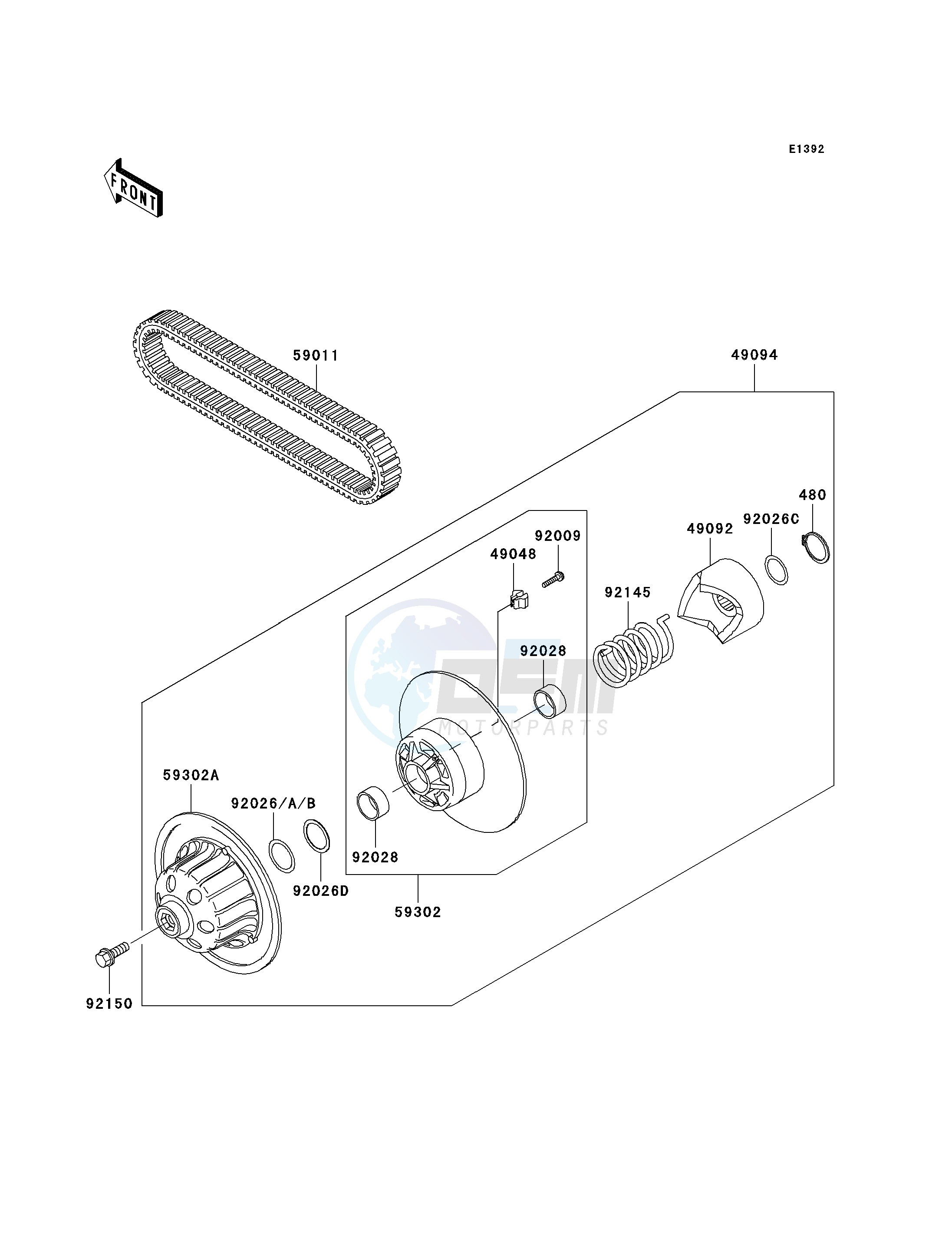 DRIVEN CONVERTER_DRIVE BELT image