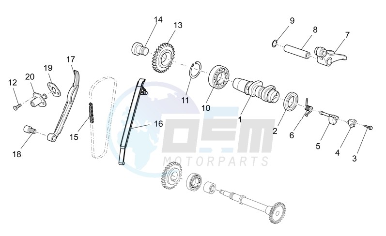 Rear cylinder timing system blueprint