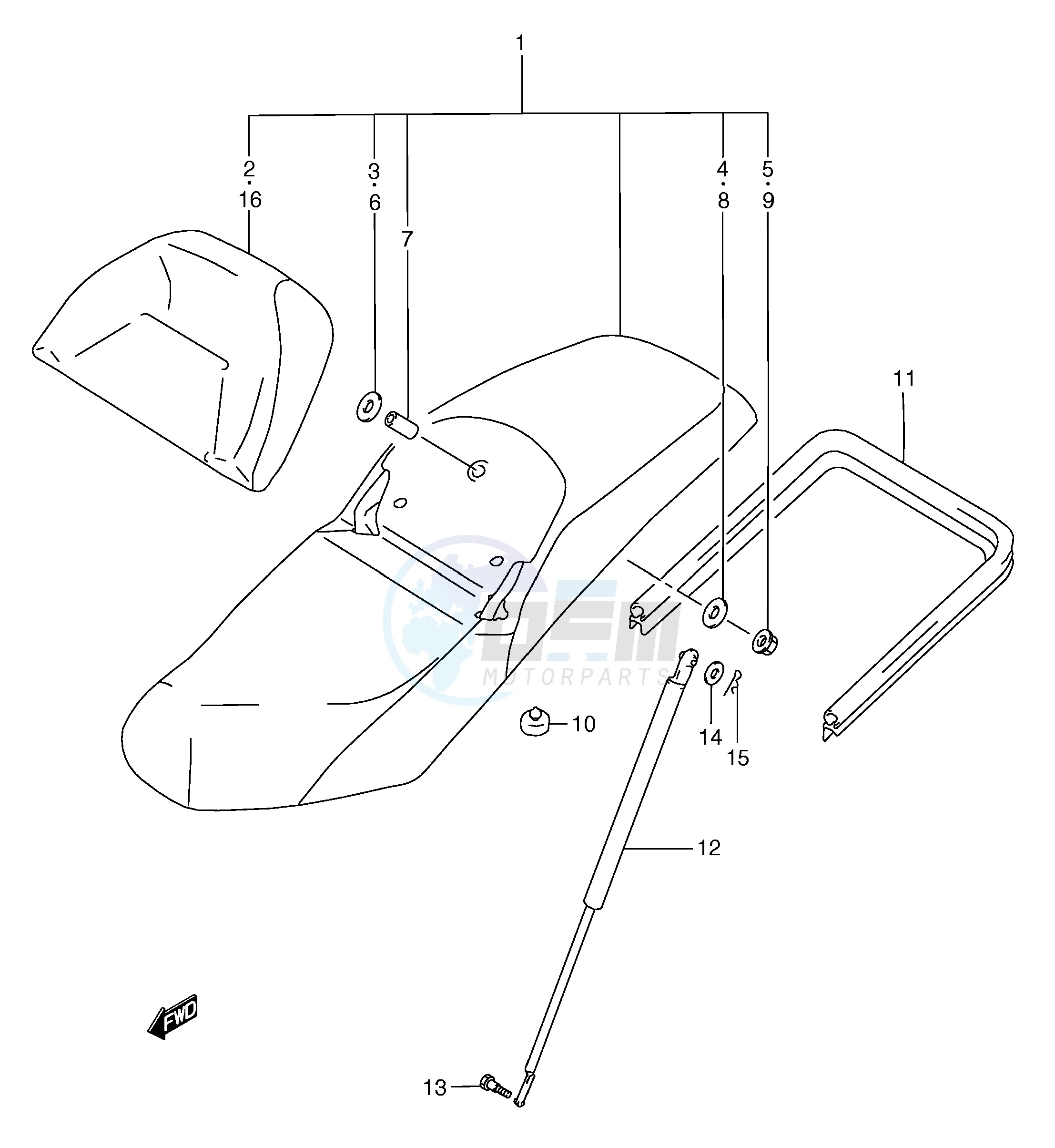 SEAT (MODEL W X) blueprint