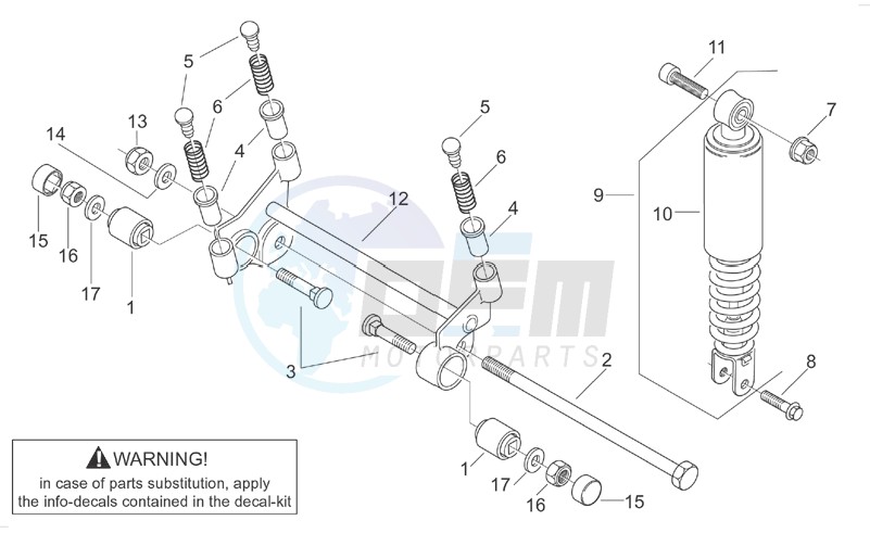 R.shock absorber-connect. Rod image