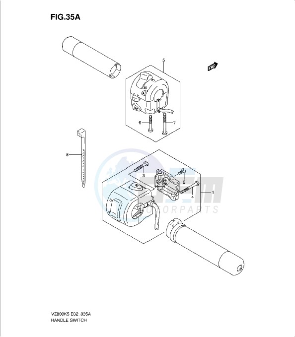HANDLE SWITCH (MODEL K7/K8) blueprint