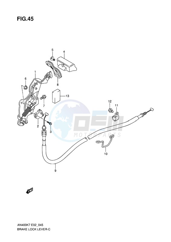 BRAKE LOCK LEVER image