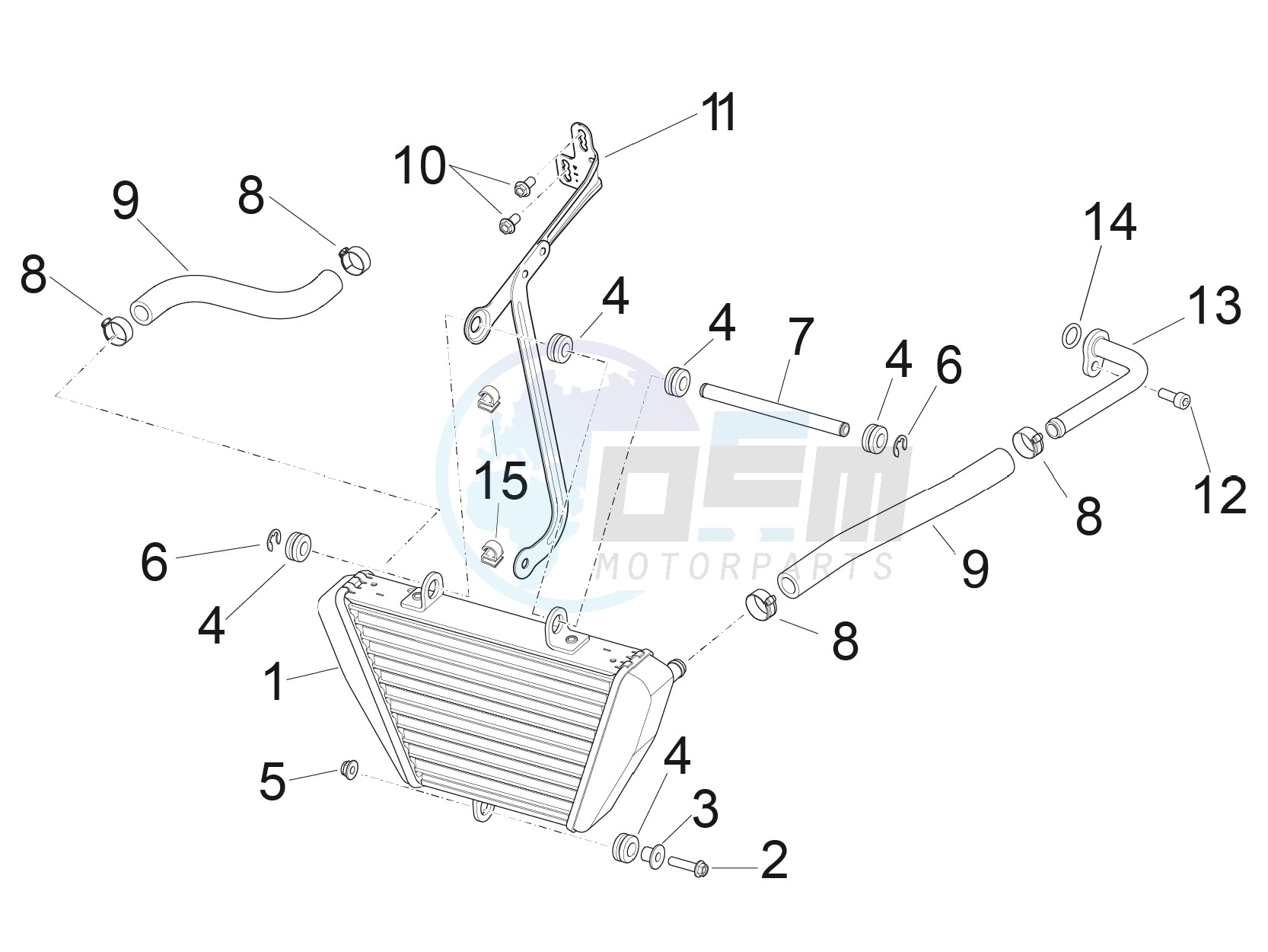 Oil radiator blueprint