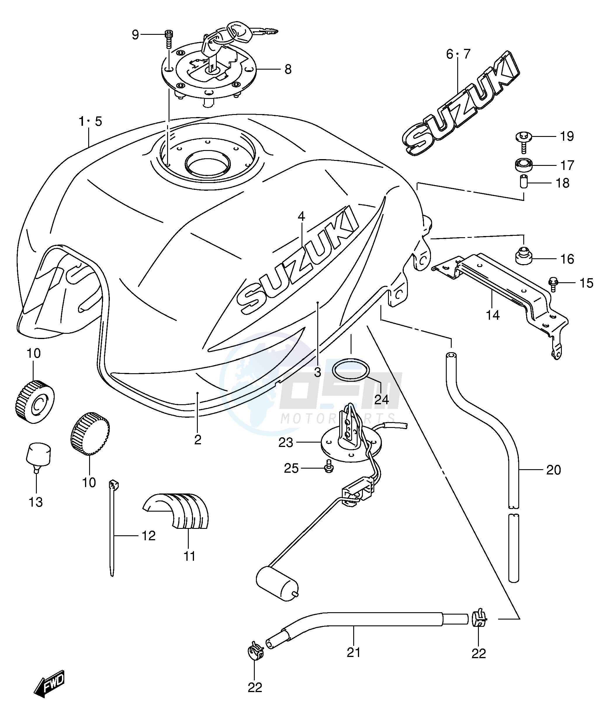 FUEL TANK (MODEL K3) image