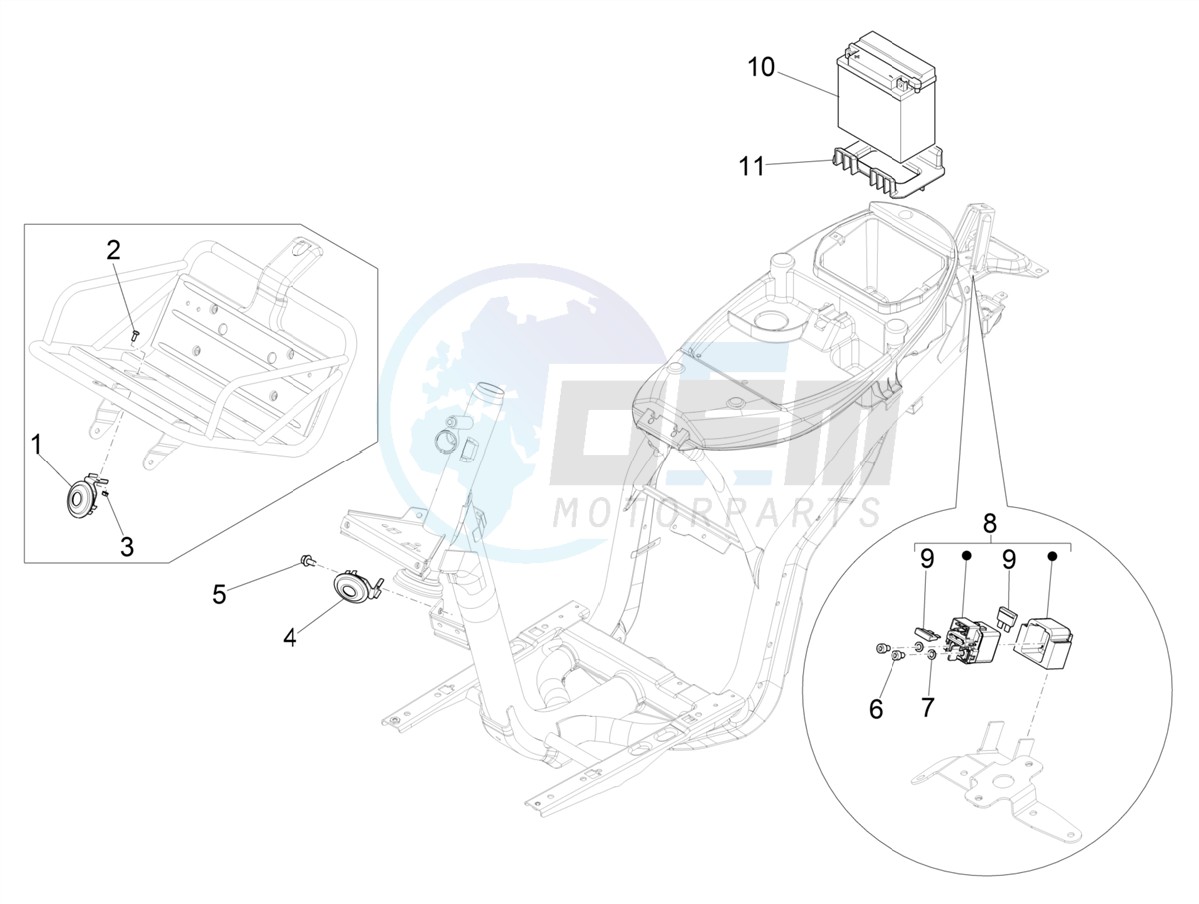 Remote control switches - Battery - Horn image