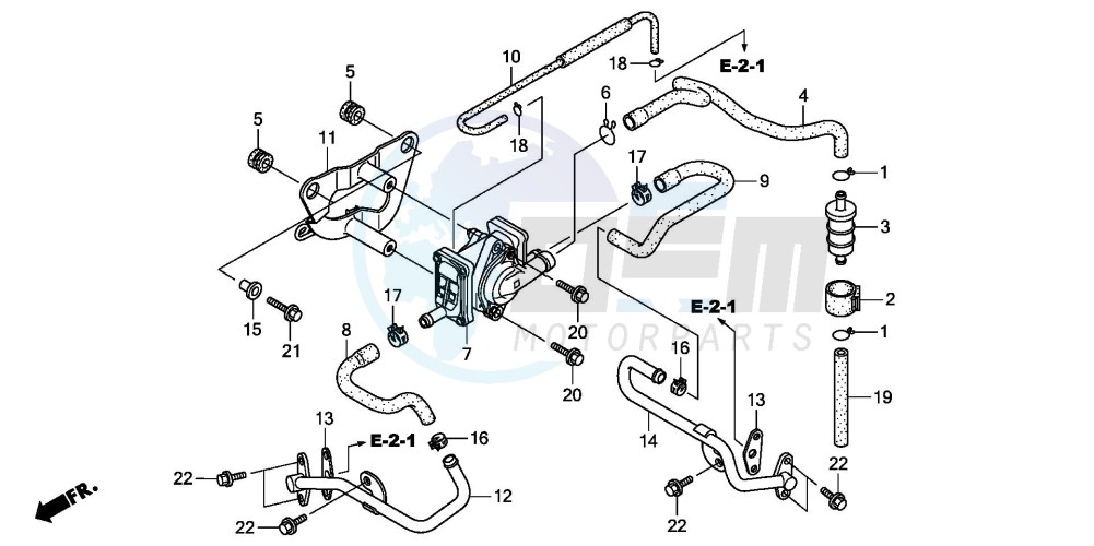 AIR SUCTION VALVE (CB250P6) blueprint