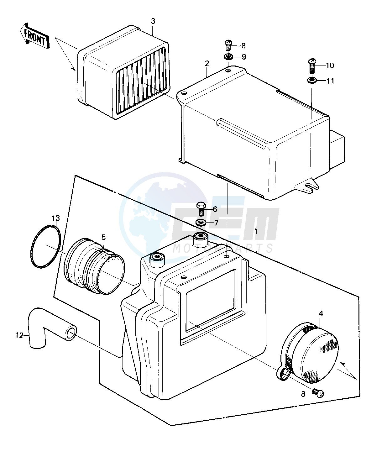 AIR CLEANER -- 80 D1- - image
