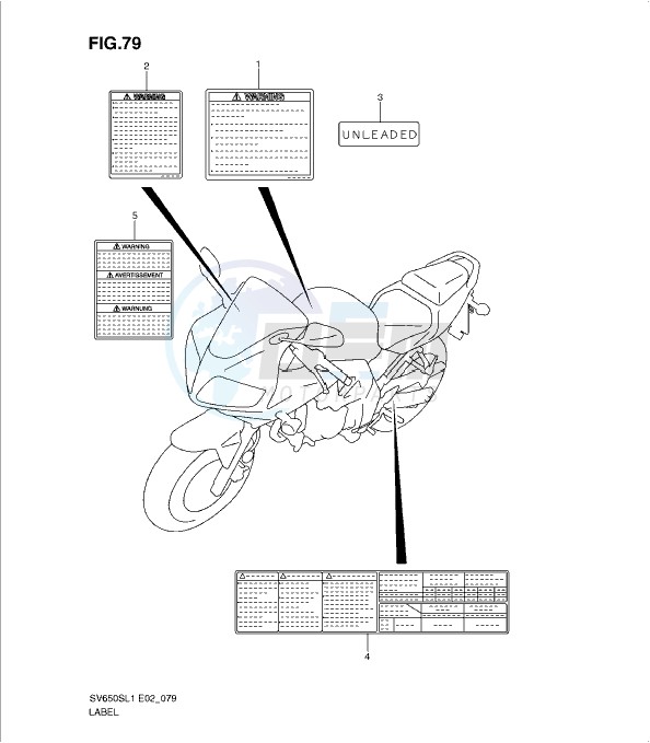 LABEL (SV650SUL1 E24) blueprint
