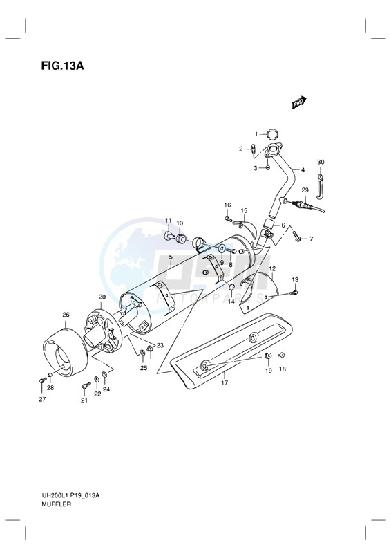 MUFFLER (MODEL EXECUTIVE) blueprint