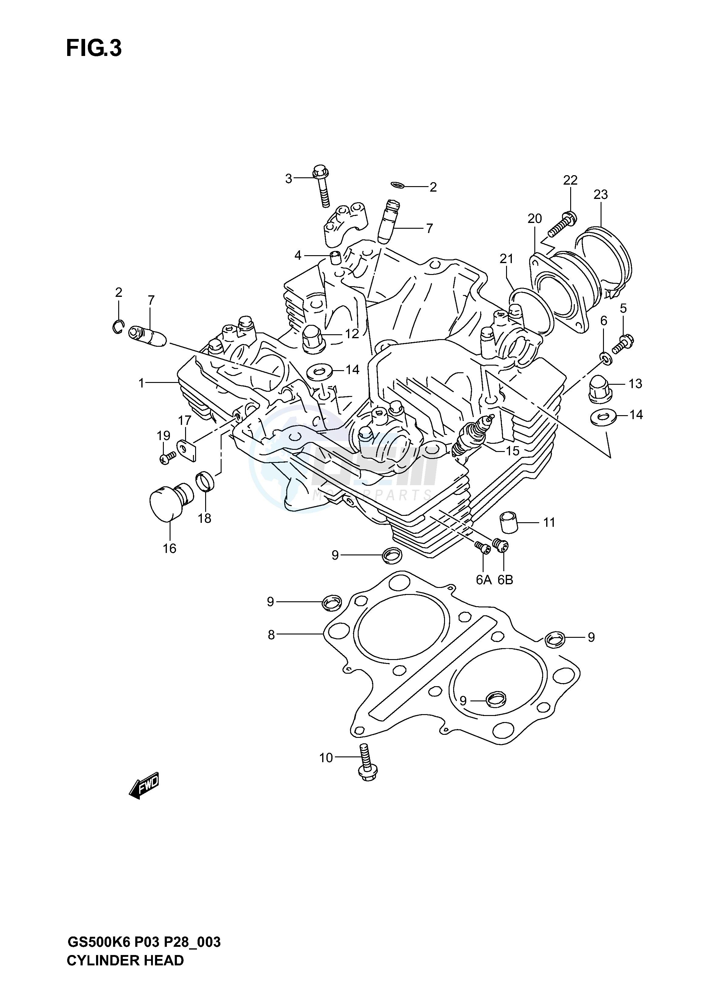 CYLINDER HEAD blueprint