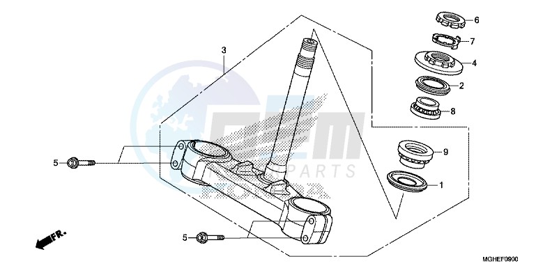 STEERING STEM blueprint