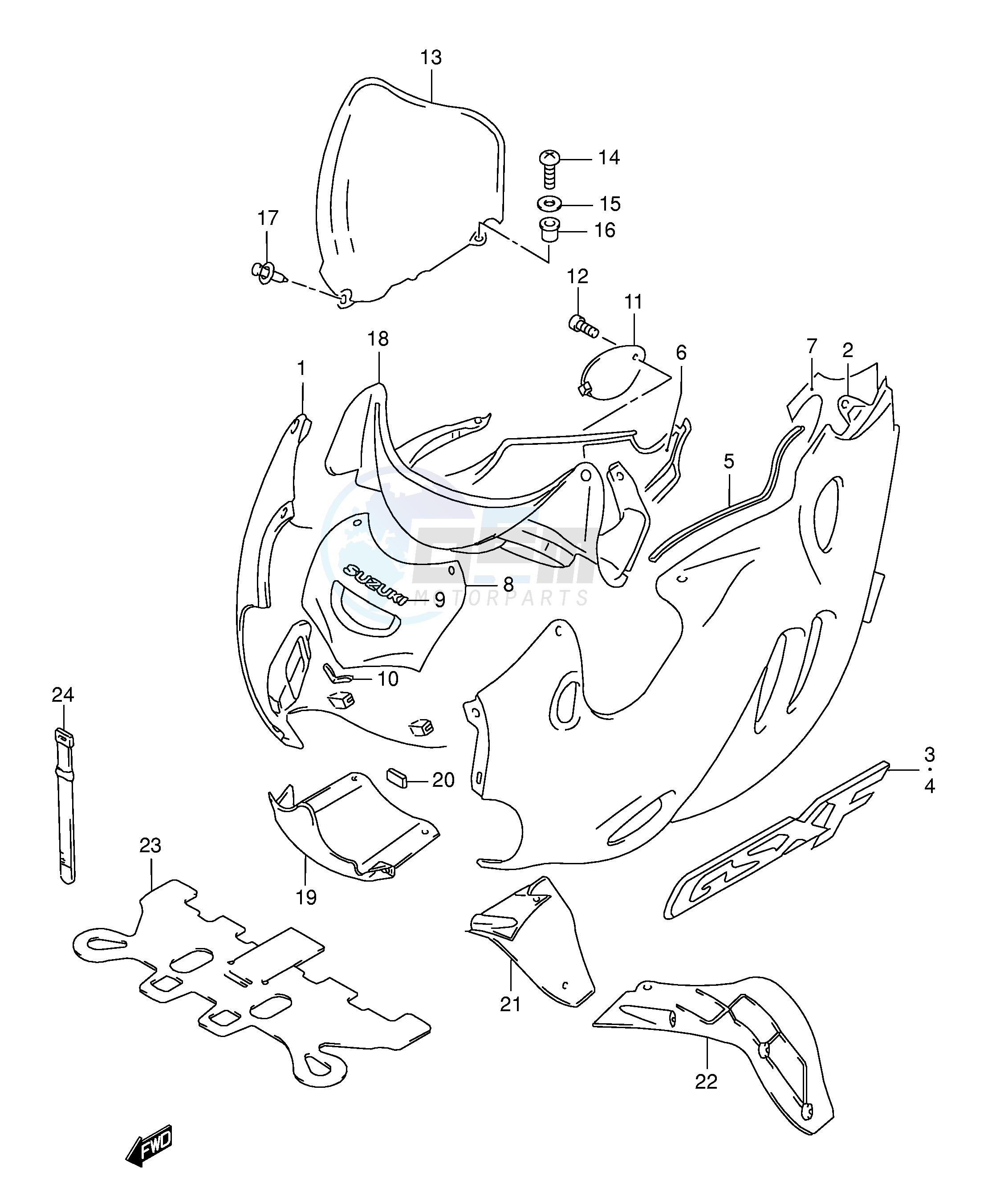 COWLING BODY (MODEL K4) image