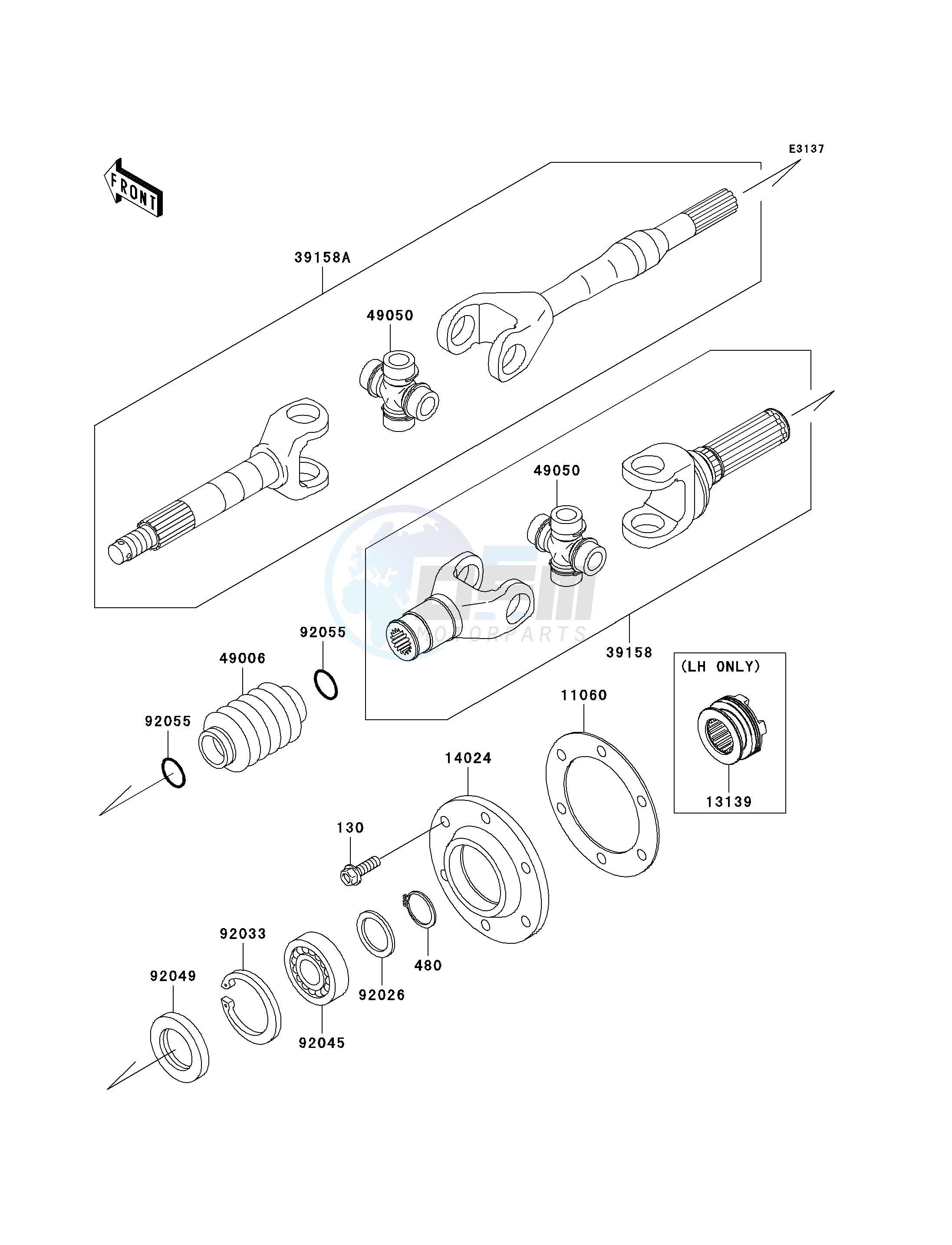 DRIVE SHAFT-REAR image