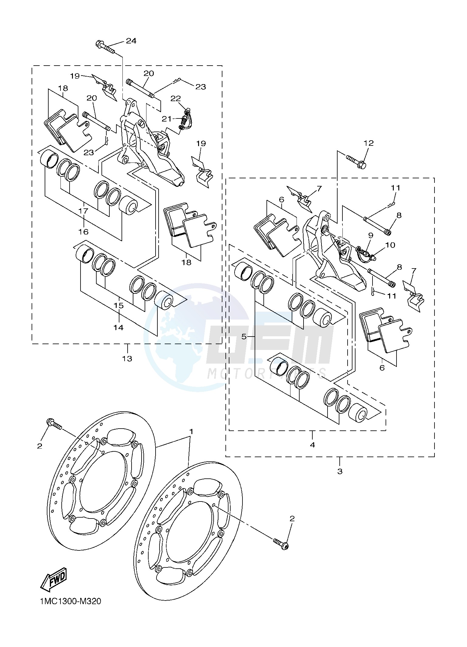 FRONT BRAKE CALIPER image