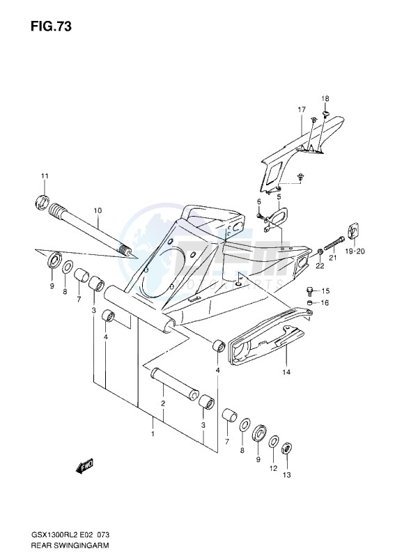 REAR SWINGING ARM L2 image