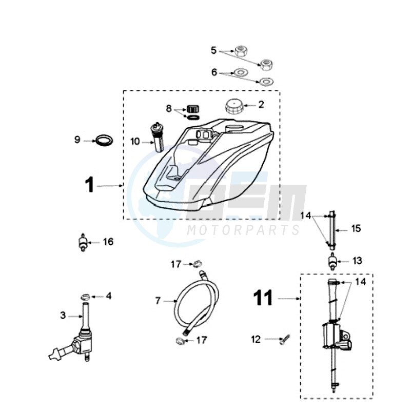 TANK AND FUEL PUMP image