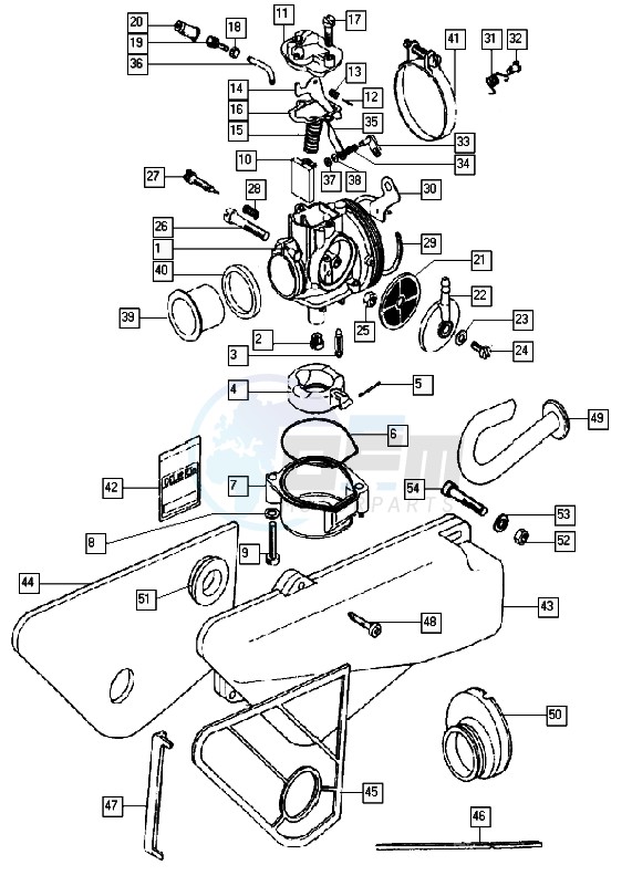 Carburator blueprint