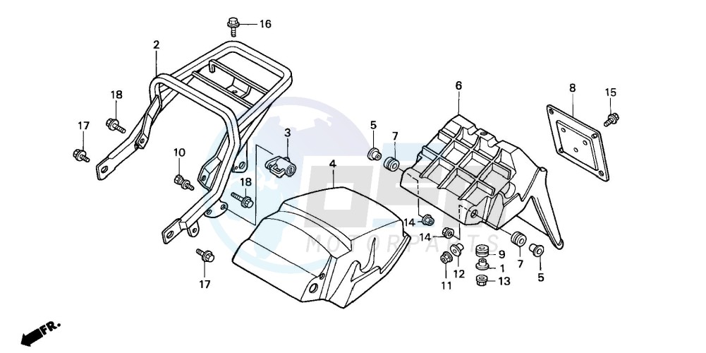 REAR FENDER blueprint