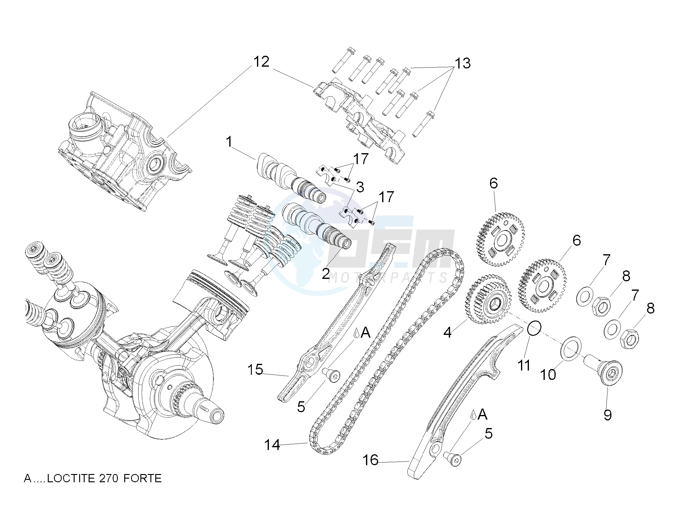 Rear cylinder timing system blueprint