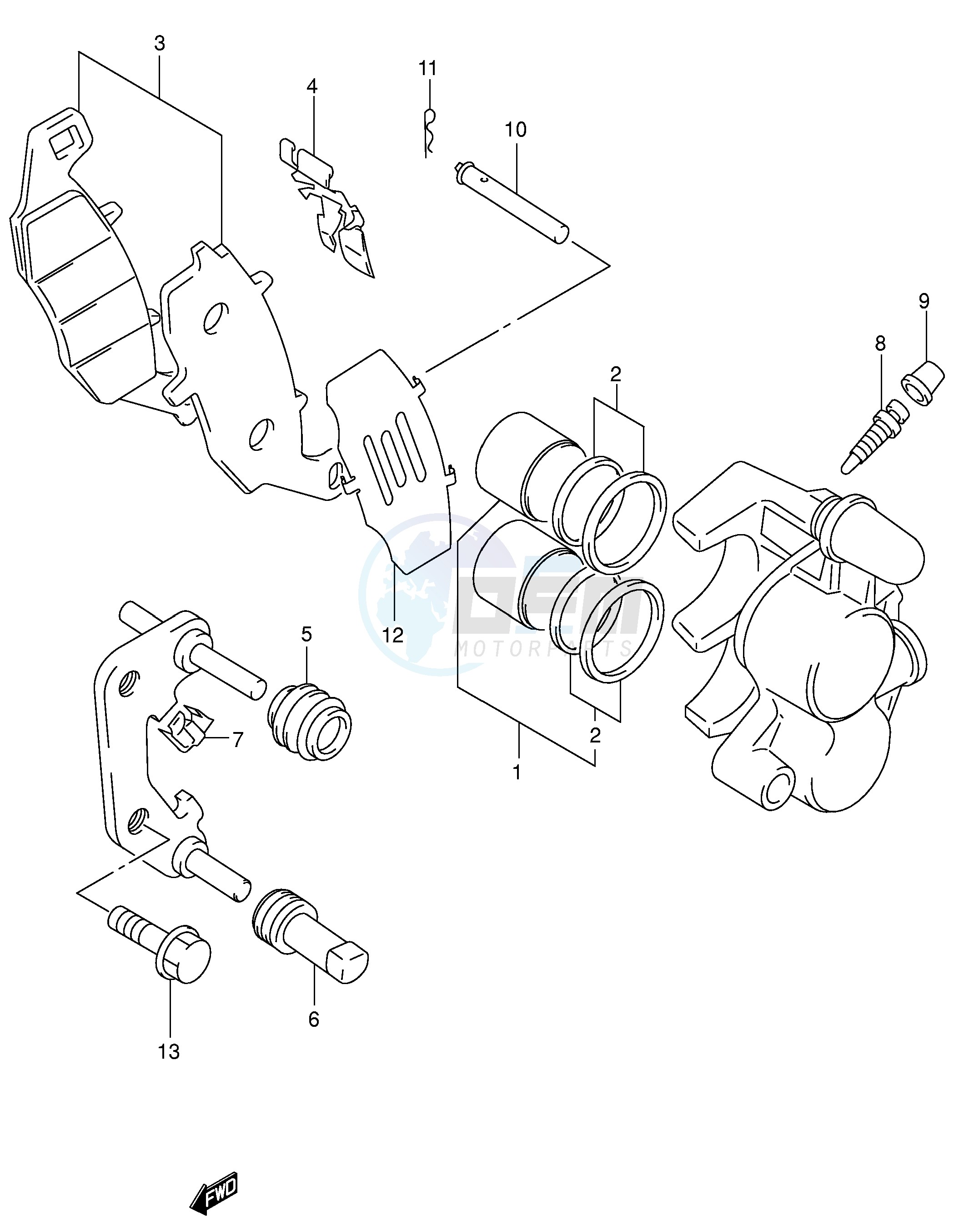 FRONT CALIPER blueprint