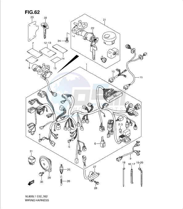 WIRING HARNESS (VL800CL1 E24) image