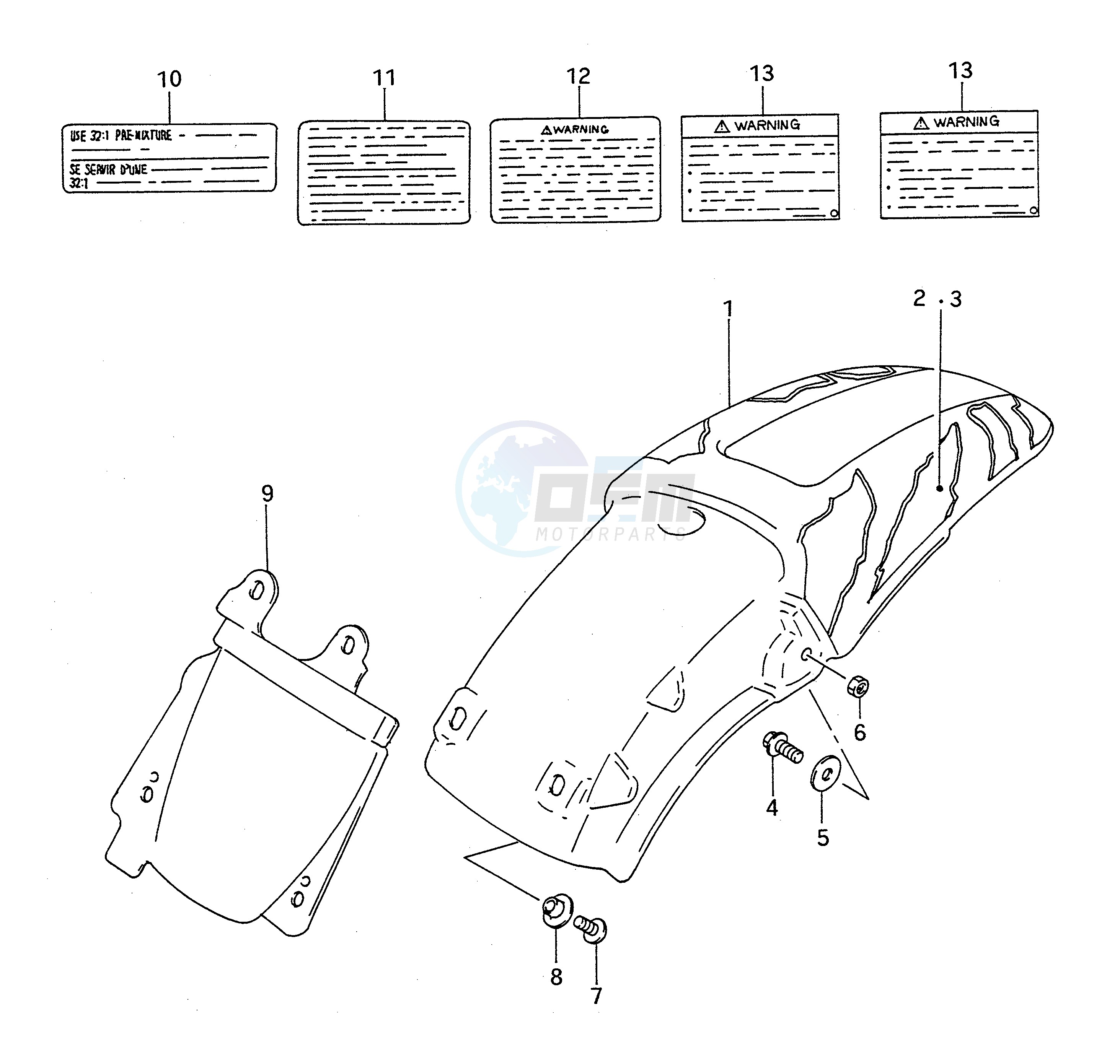 REAR FENDER (MODEL N) image