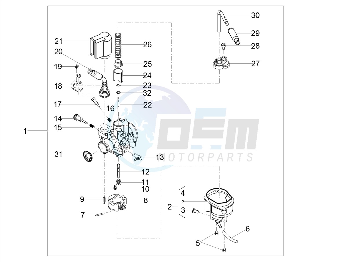 Carburettor Parts blueprint