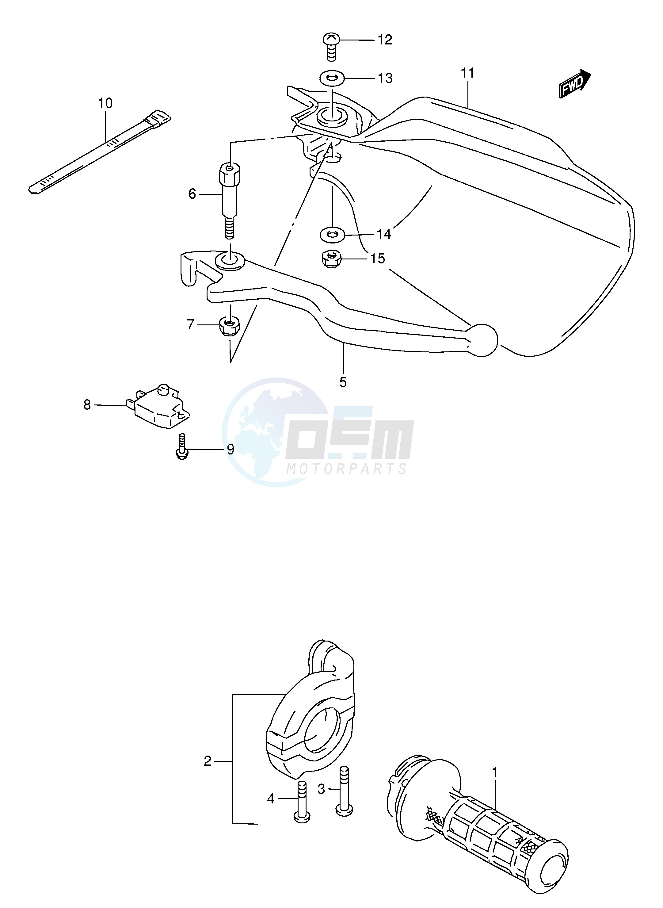 RIGHT HANDLE LEVER image