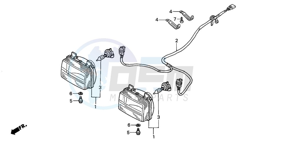 HEADLIGHT (TRX350FM/FE) image