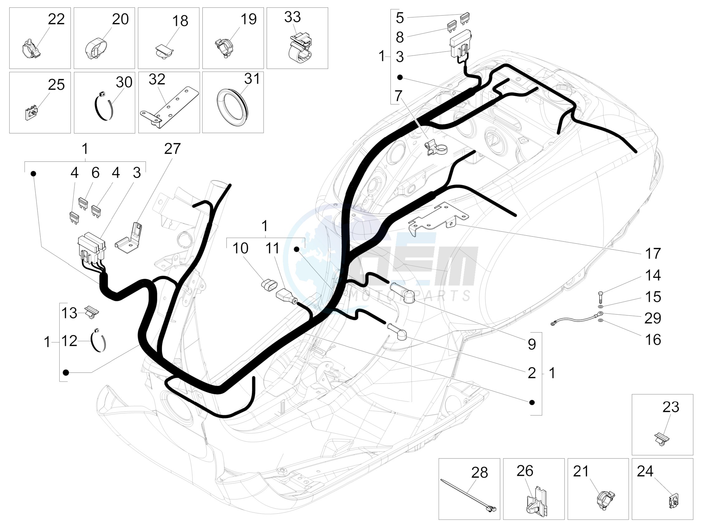 Main cable harness blueprint