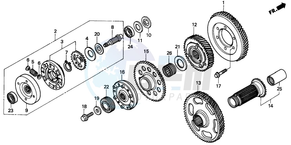 PRIMARY DRIVE GEAR image