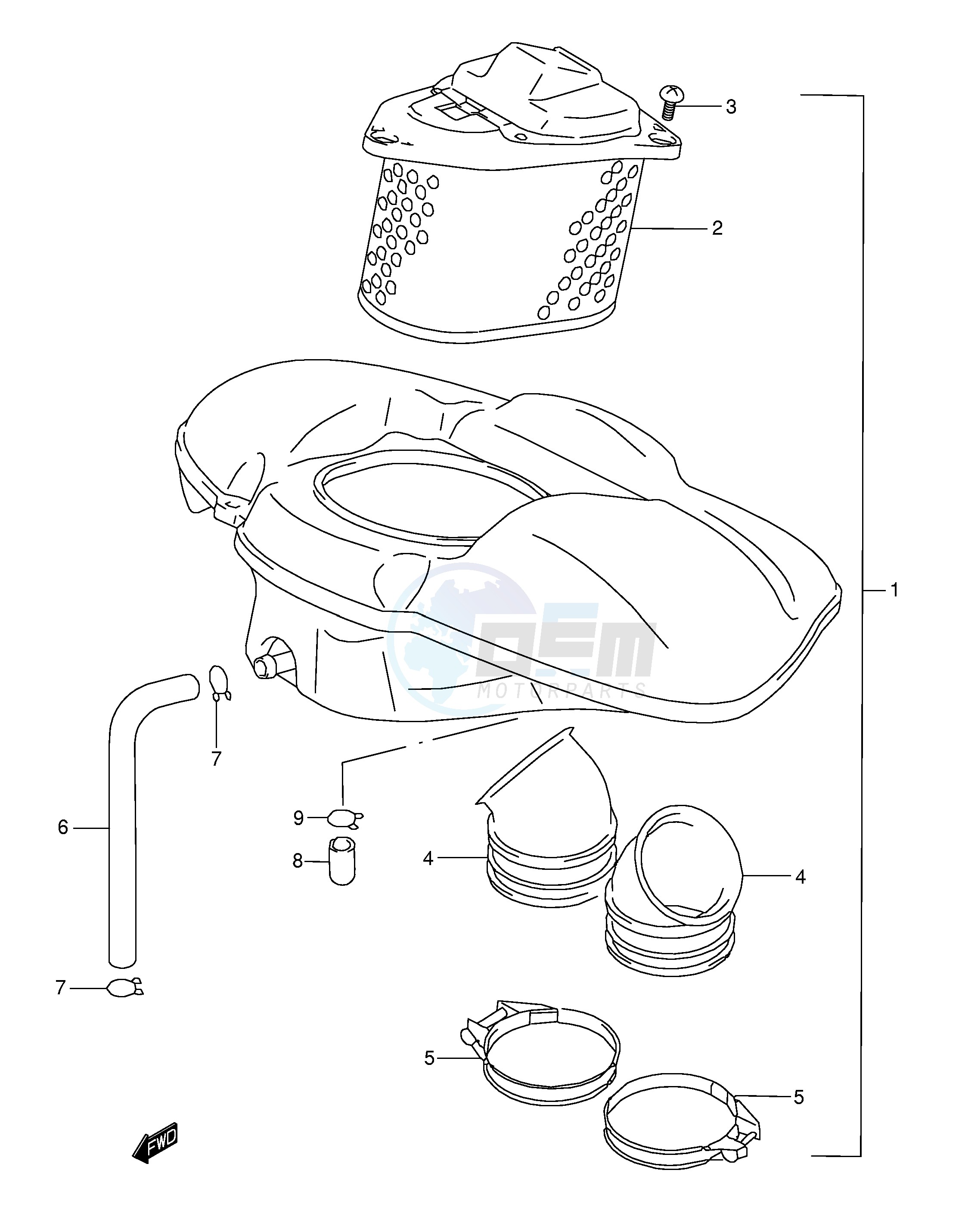 AIR CLEANER (MODEL W X Y) image