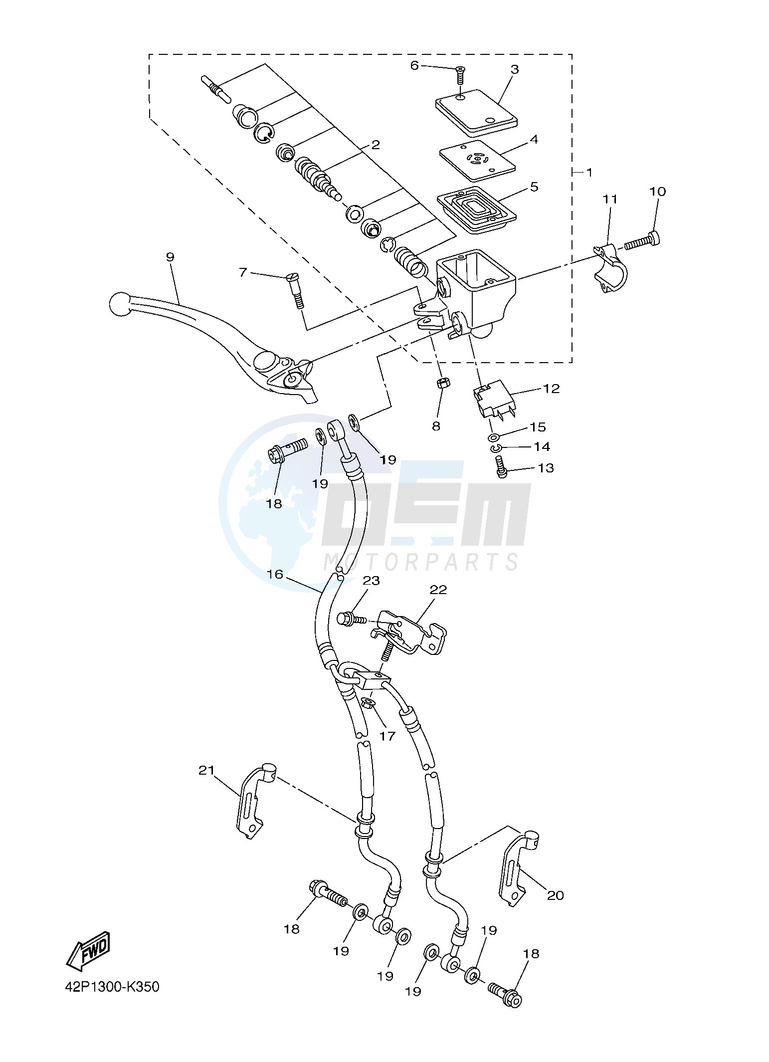 FRONT MASTER CYLINDER image