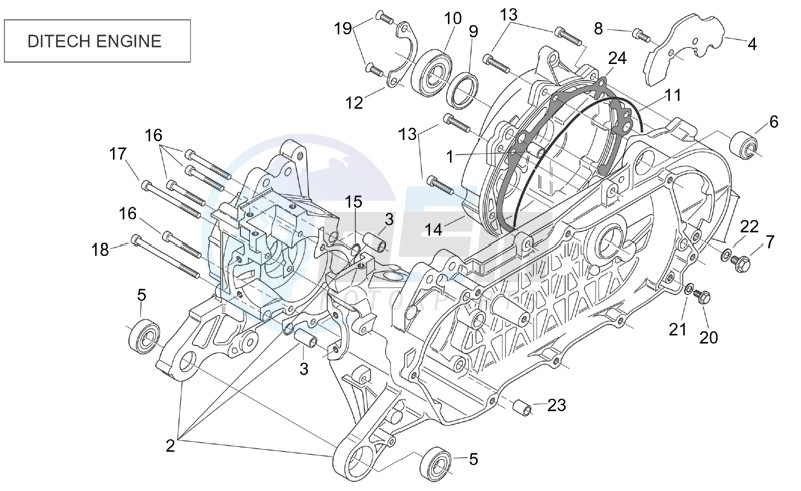 Crank-case (Ditech) blueprint