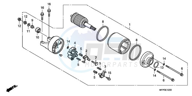 STARTING MOTOR image