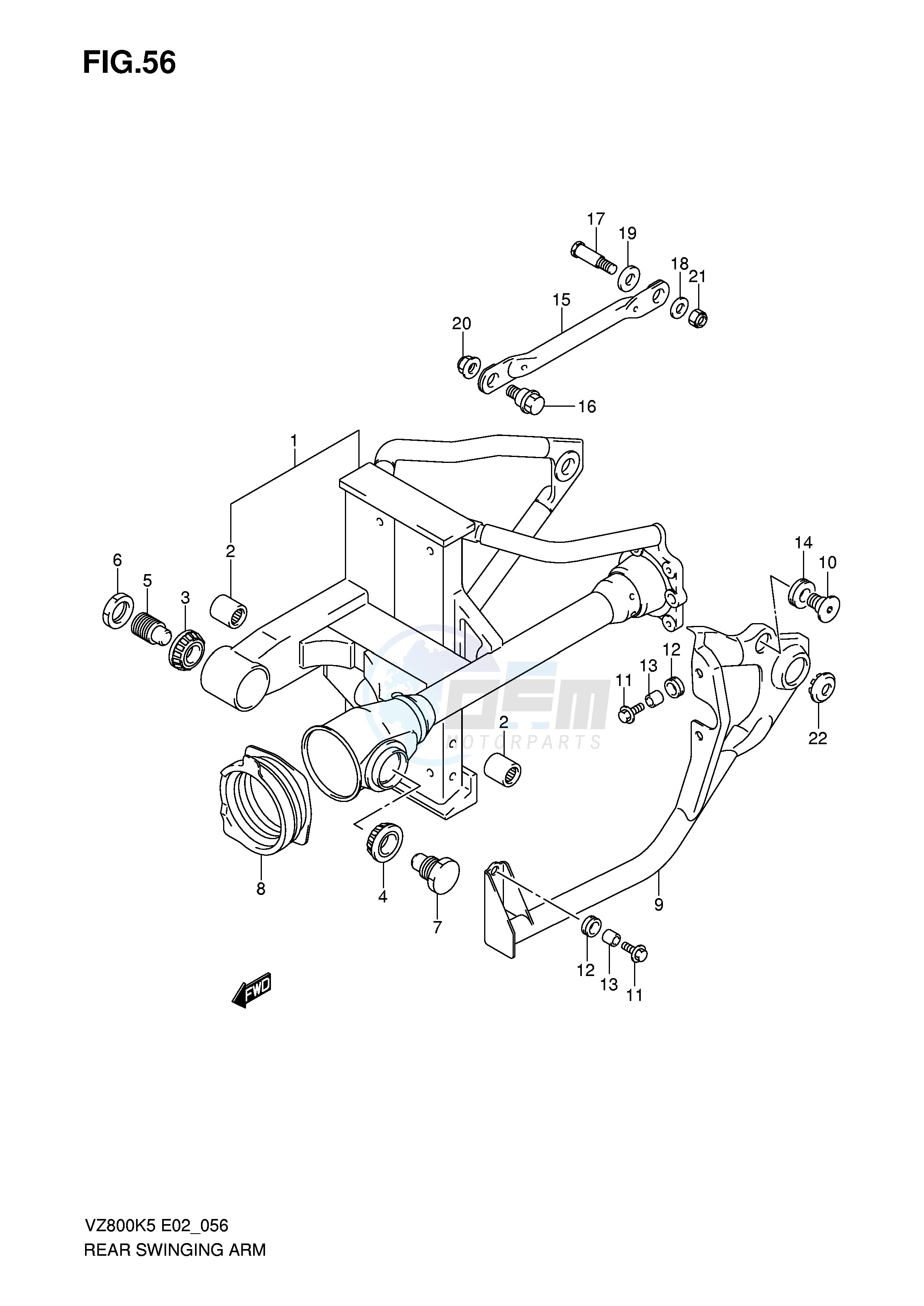 REAR SWINGING ARM image