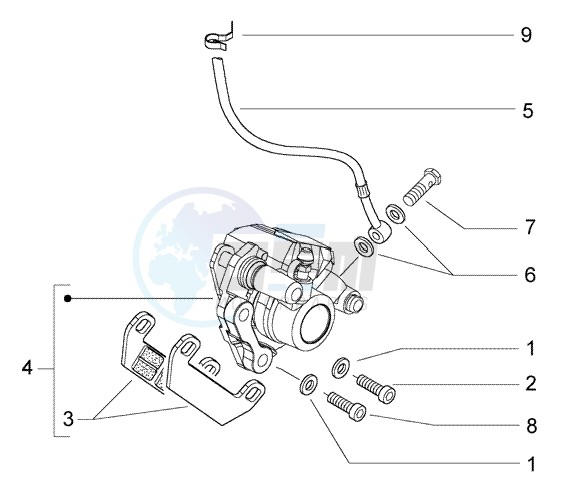 Front brake caliper image