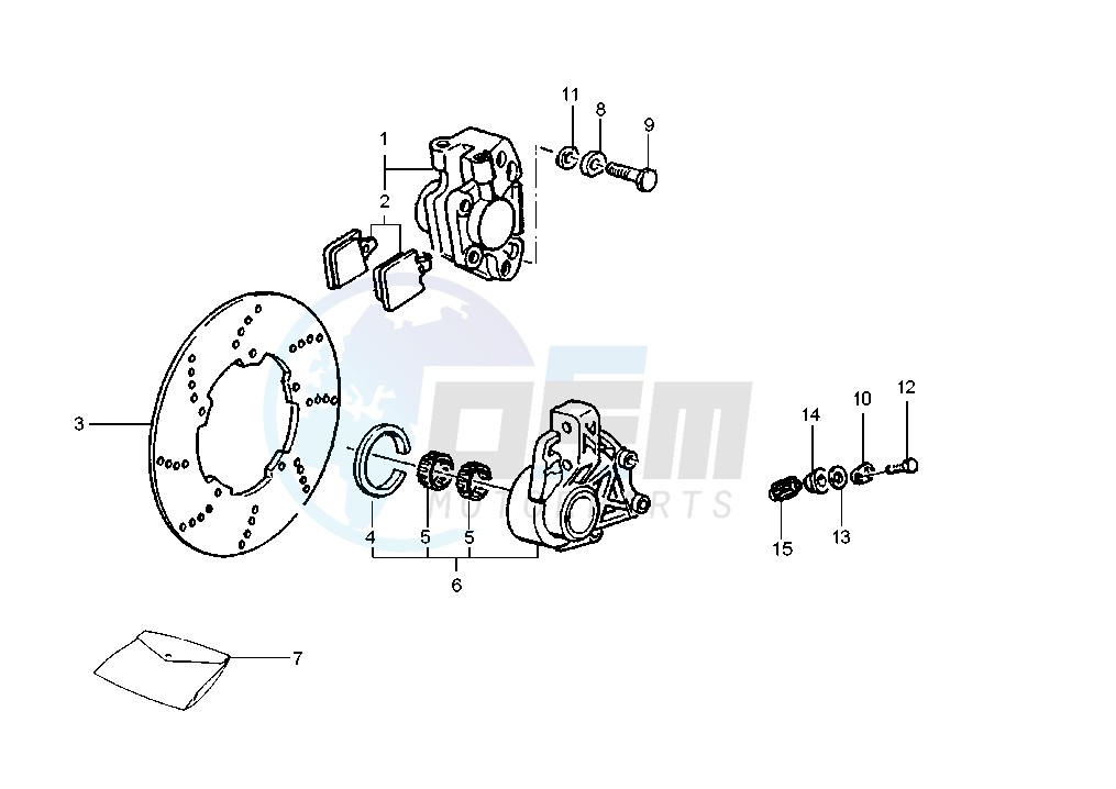 Front brake caliper image