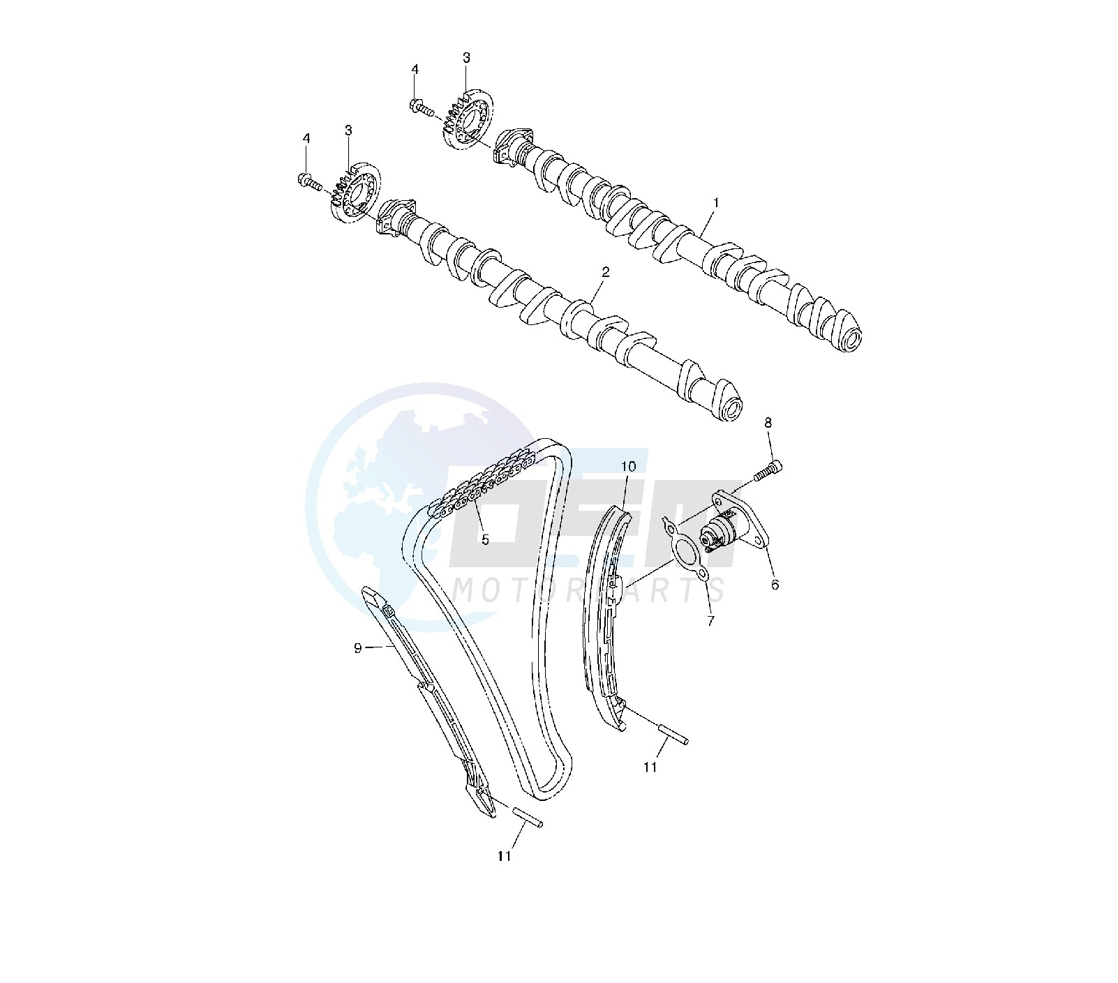 CAMSHAFT AND TIMING CHAIN image