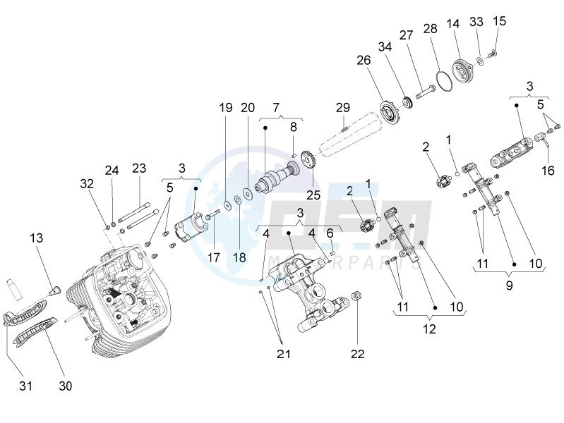 LH cylinder timing system image