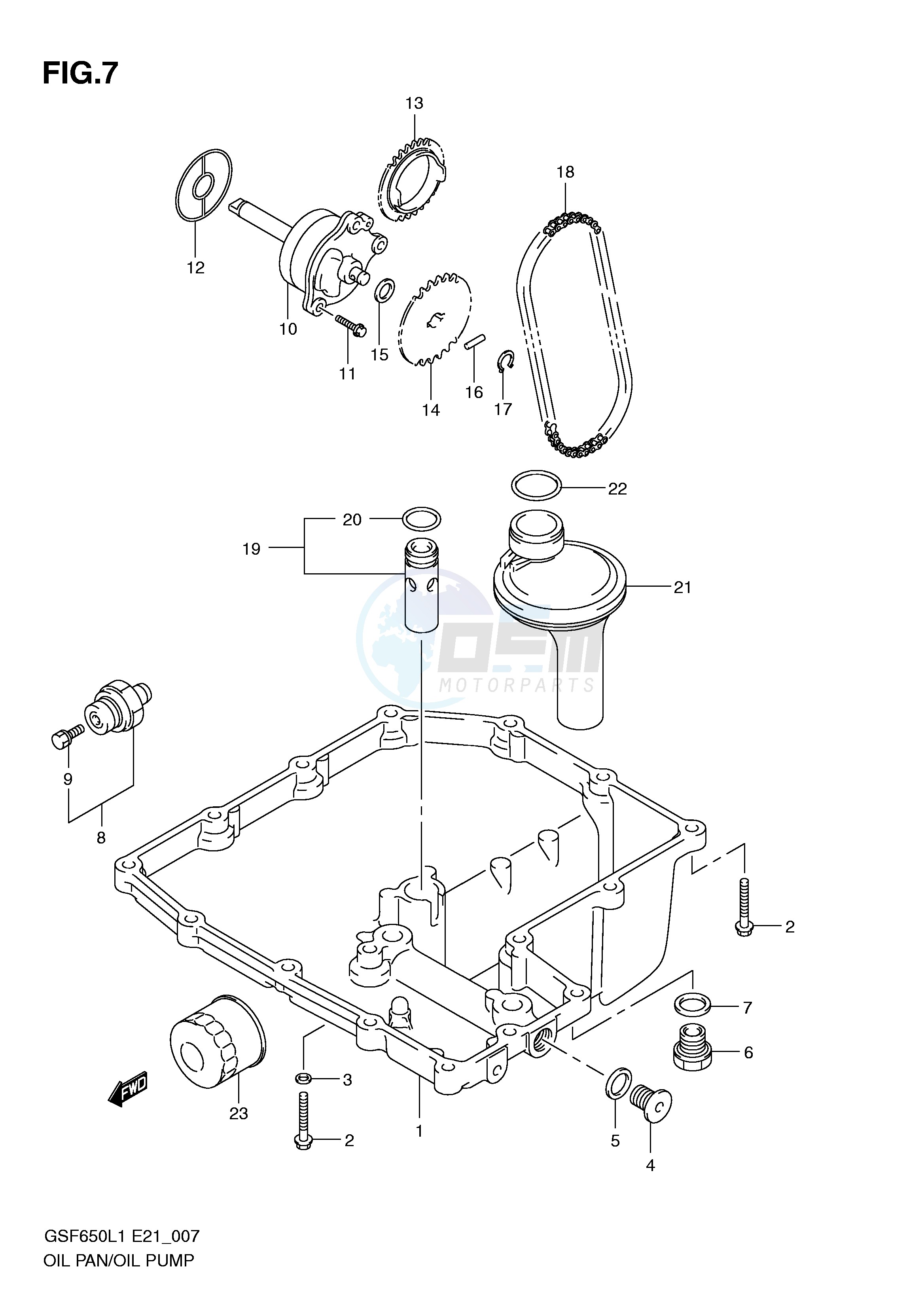 OIL PAN - OIL PUMP image