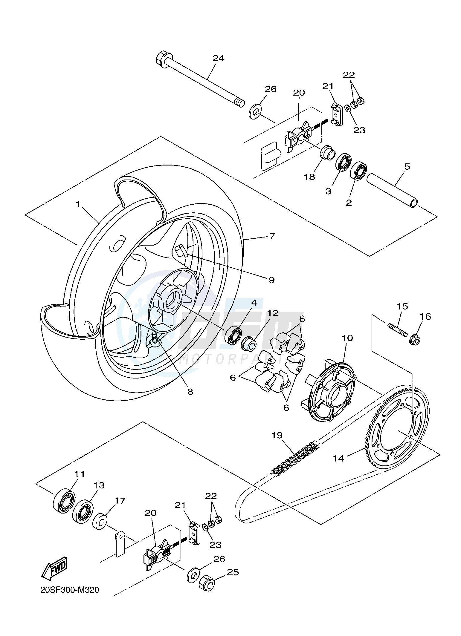 REAR WHEEL blueprint