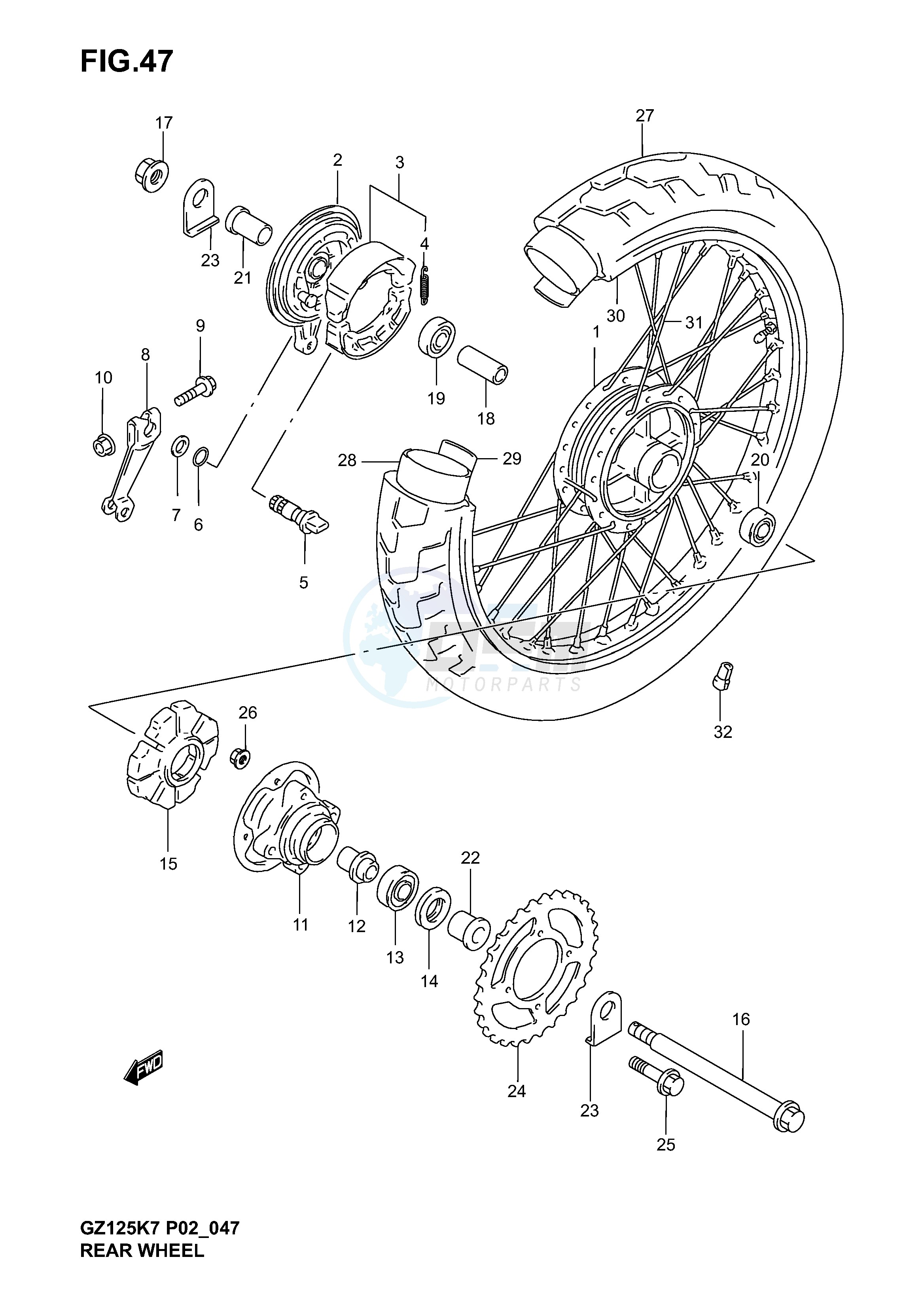 REAR WHEEL image