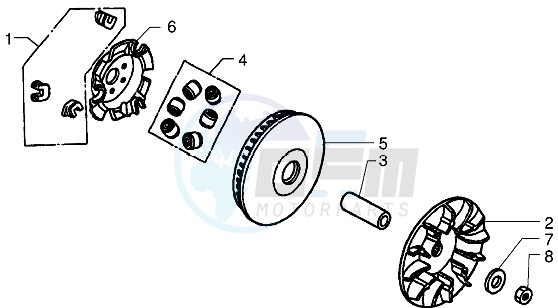 Driving pulley blueprint
