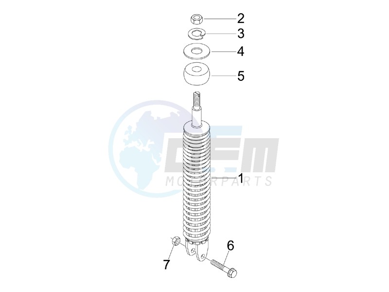 Rear suspension - Shock absorber - s image