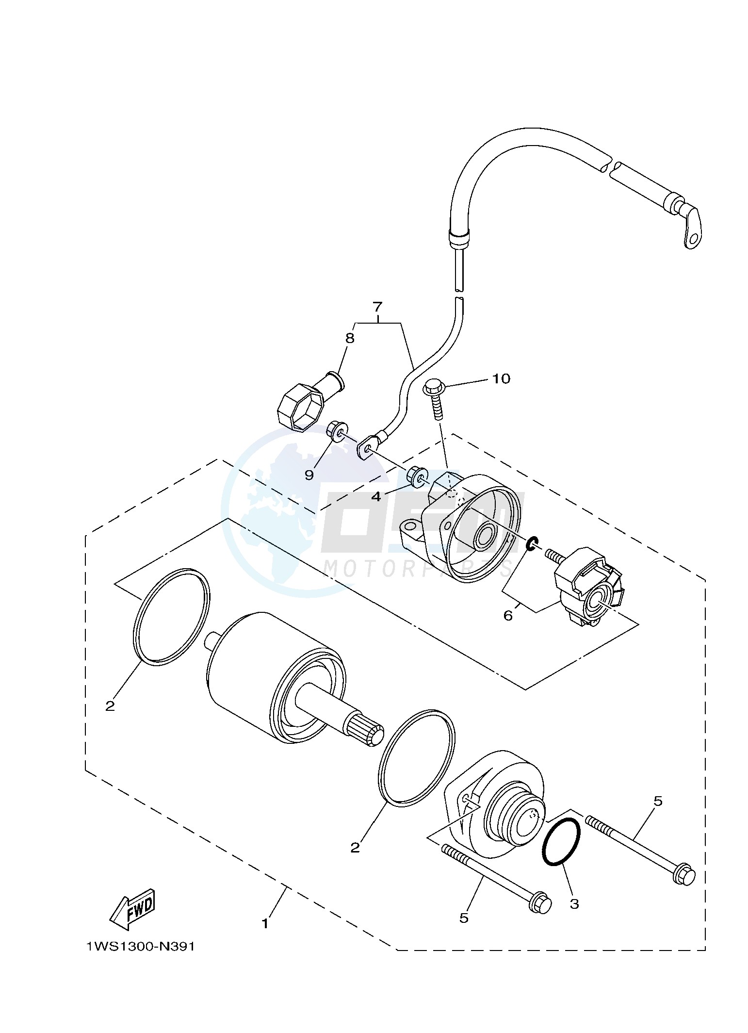 STARTING MOTOR image