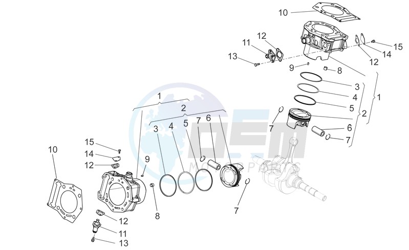 Cylinder with piston image