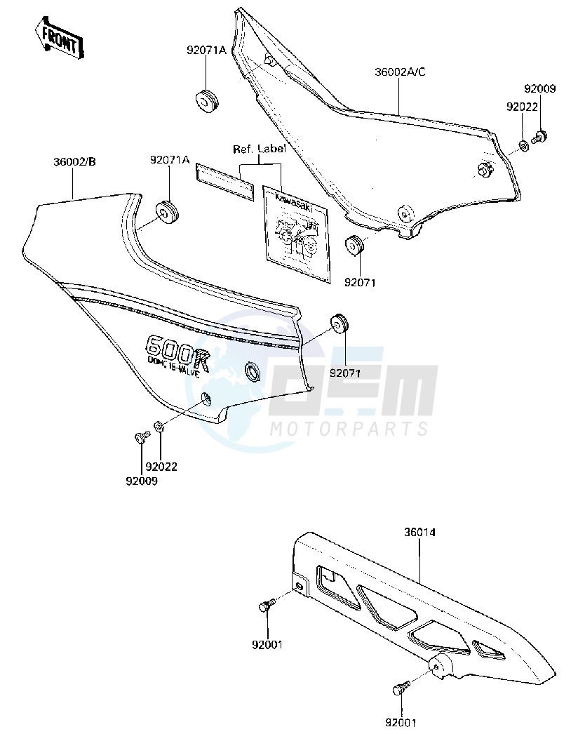 SIDE COVERS_CHAIN COVER blueprint