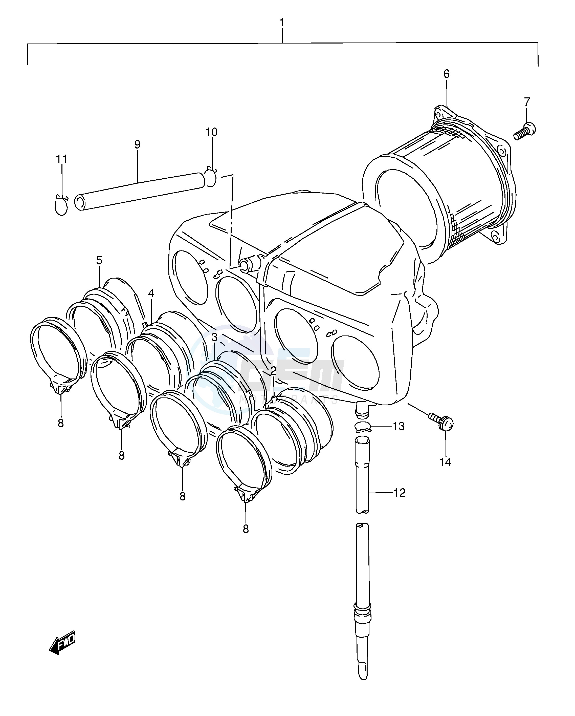 AIR CLEANER (SEE NOTE 1) image